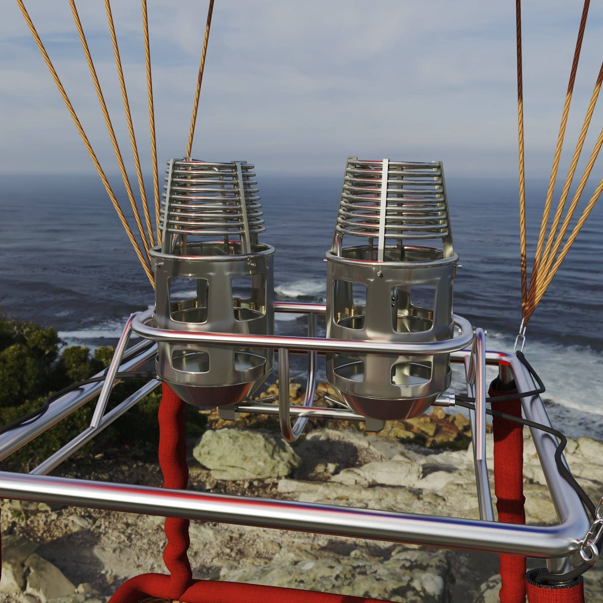 Hot Air Balloon 3D model_8