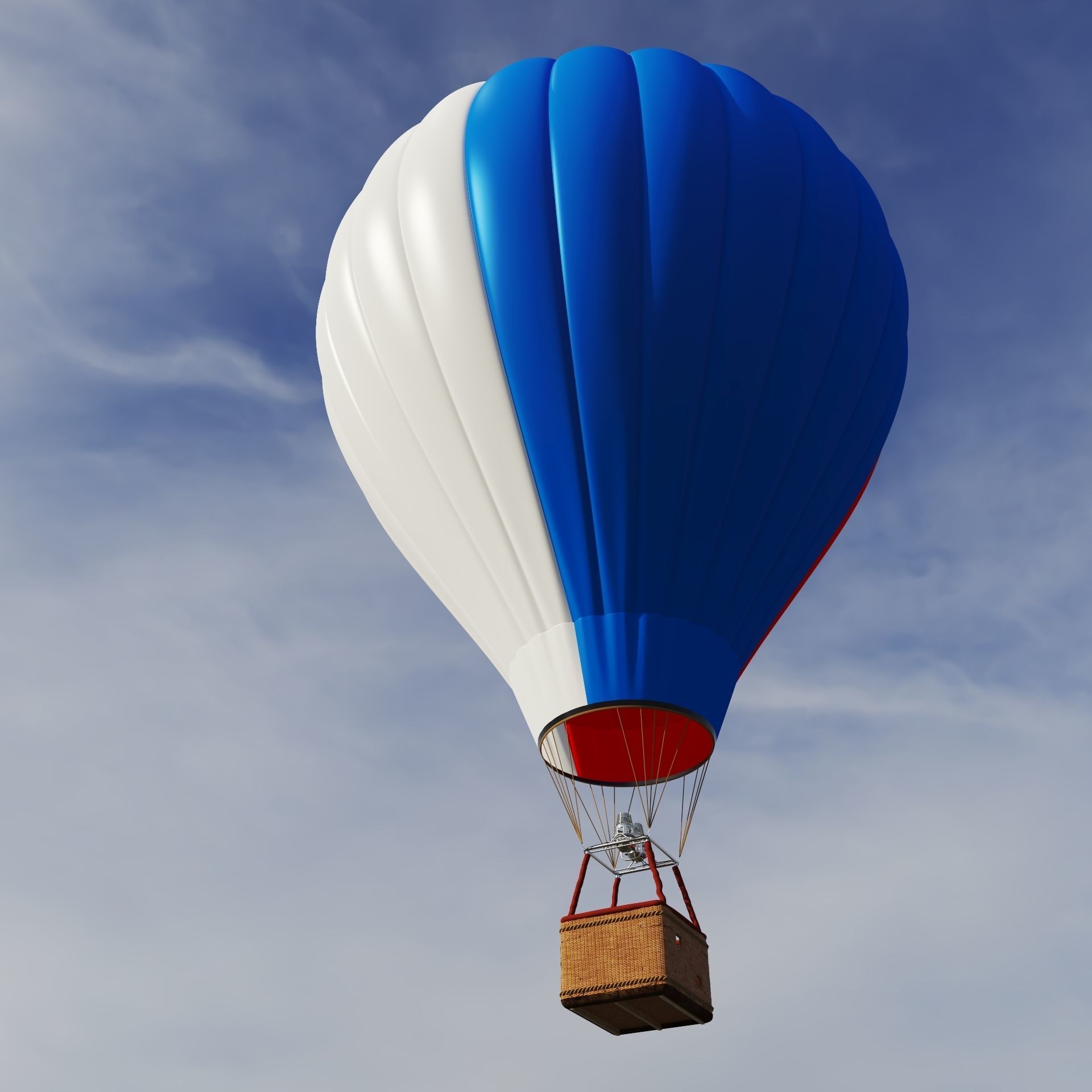 Hot Air Balloon 3D model_1