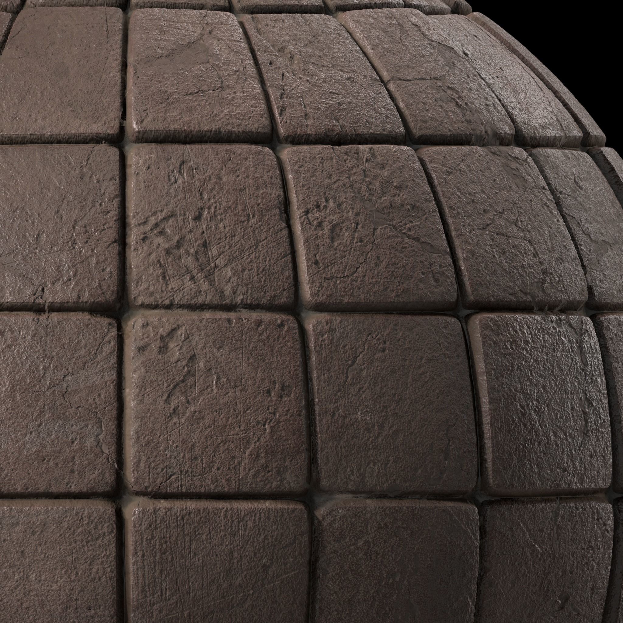 Stone Wall Materials 95- Slat Stone walls - Pbr 4k Seamless Texture_5