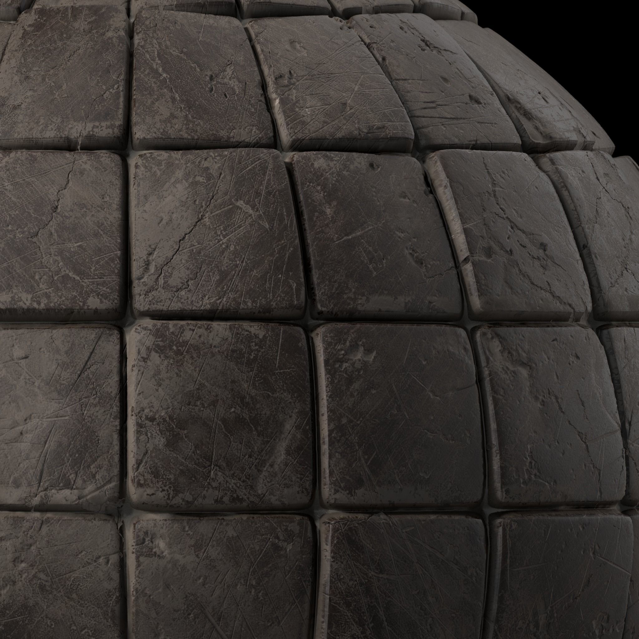 Stone Wall Materials 95- Slat Stone walls - Pbr 4k Seamless Texture_2