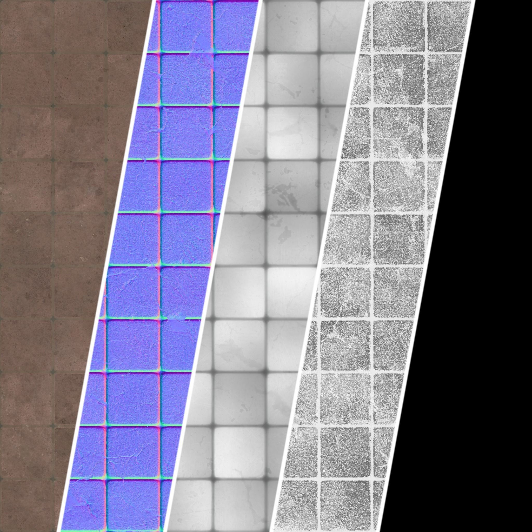 Stone Wall Materials 95- Slat Stone walls - Pbr 4k Seamless Texture_6