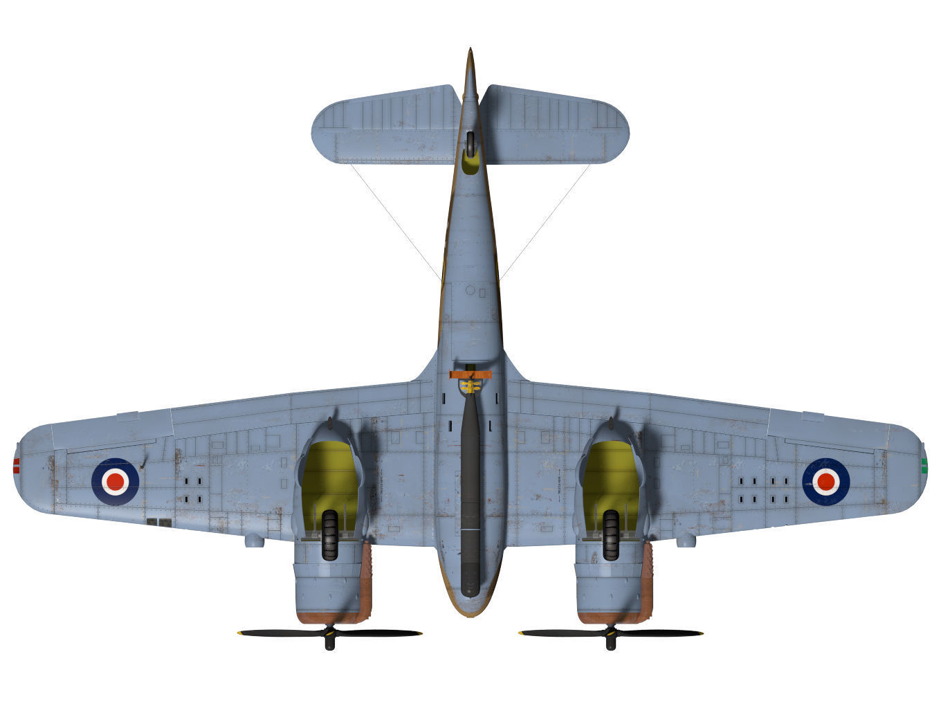 Bristol Beaufighter  MKVIC 3D model_14