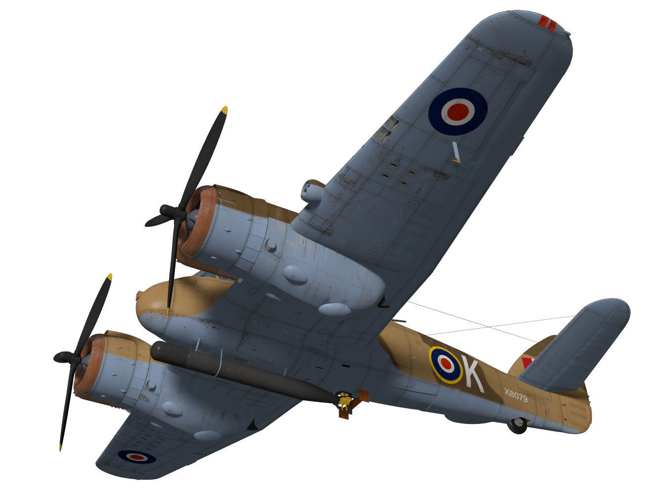 Bristol Beaufighter  MKVIC 3D model_2