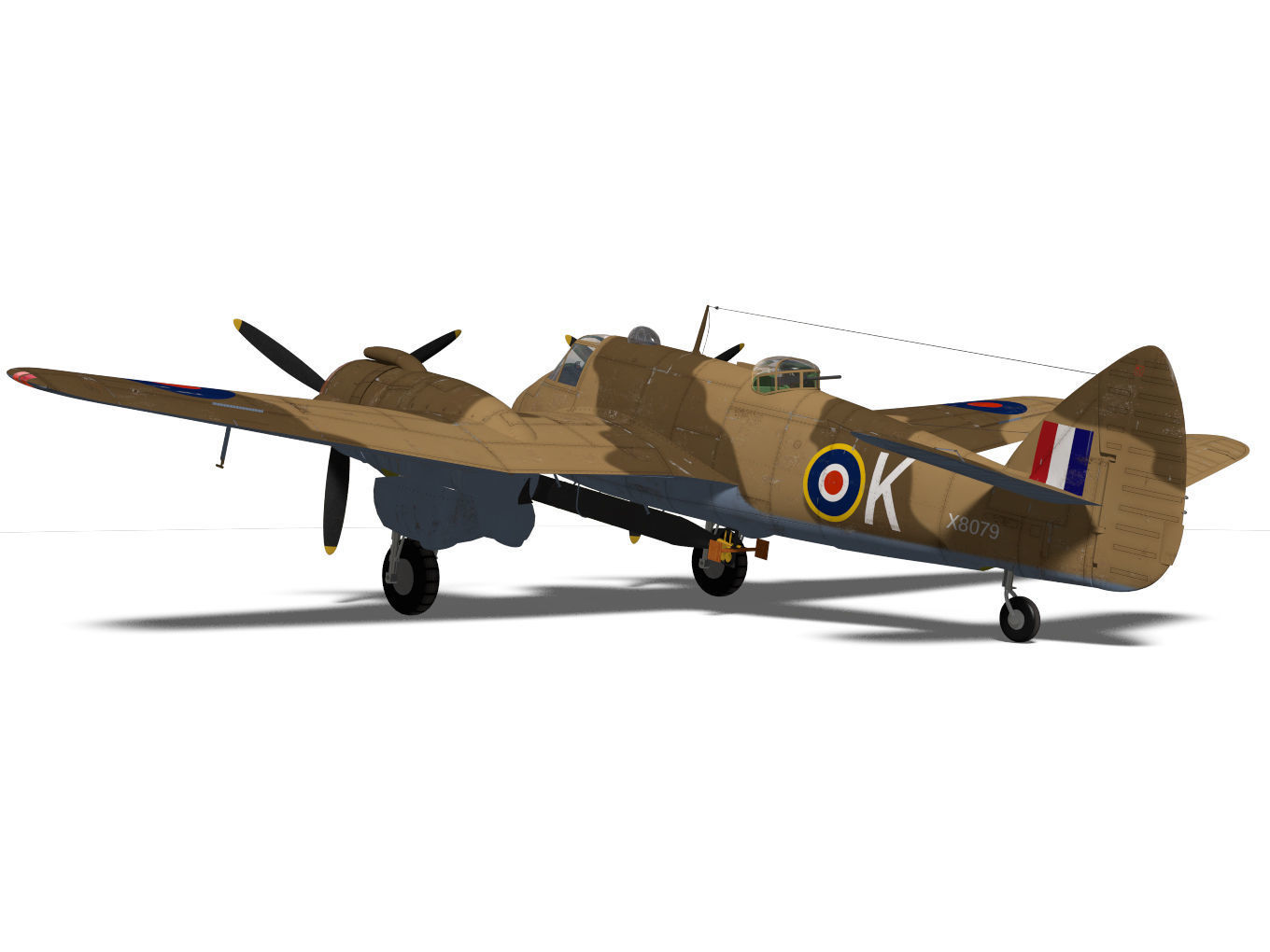 Bristol Beaufighter  MKVIC 3D model_6