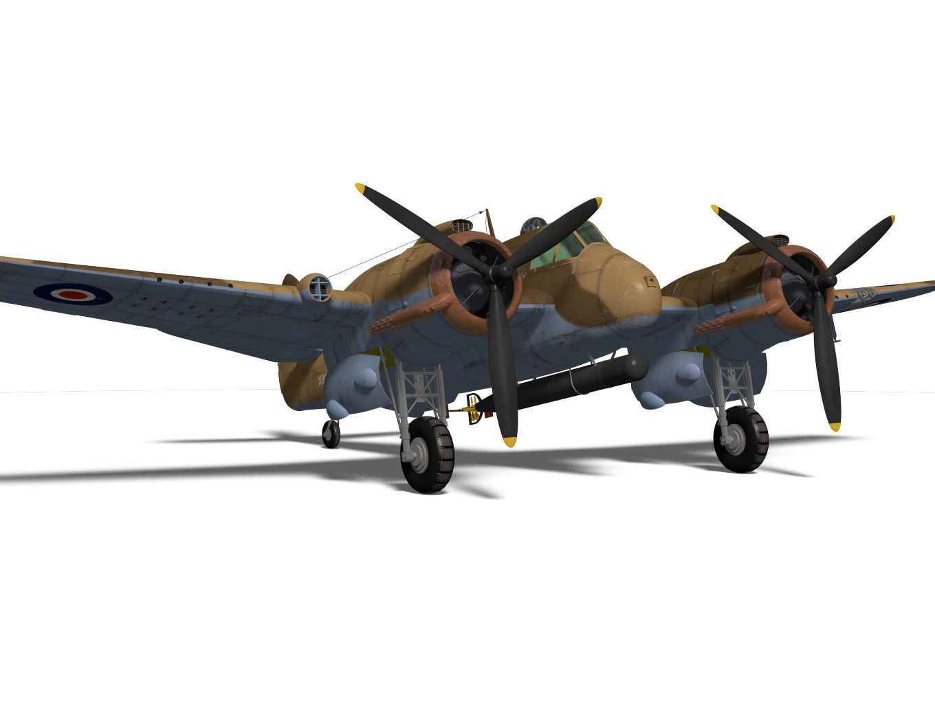 Bristol Beaufighter  MKVIC 3D model_7