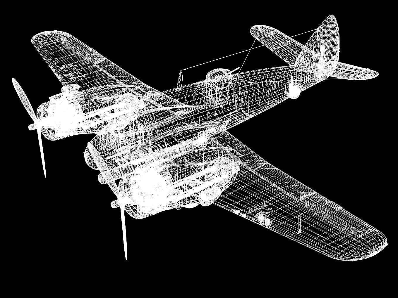 Bristol Beaufighter  MKVIC 3D model_15