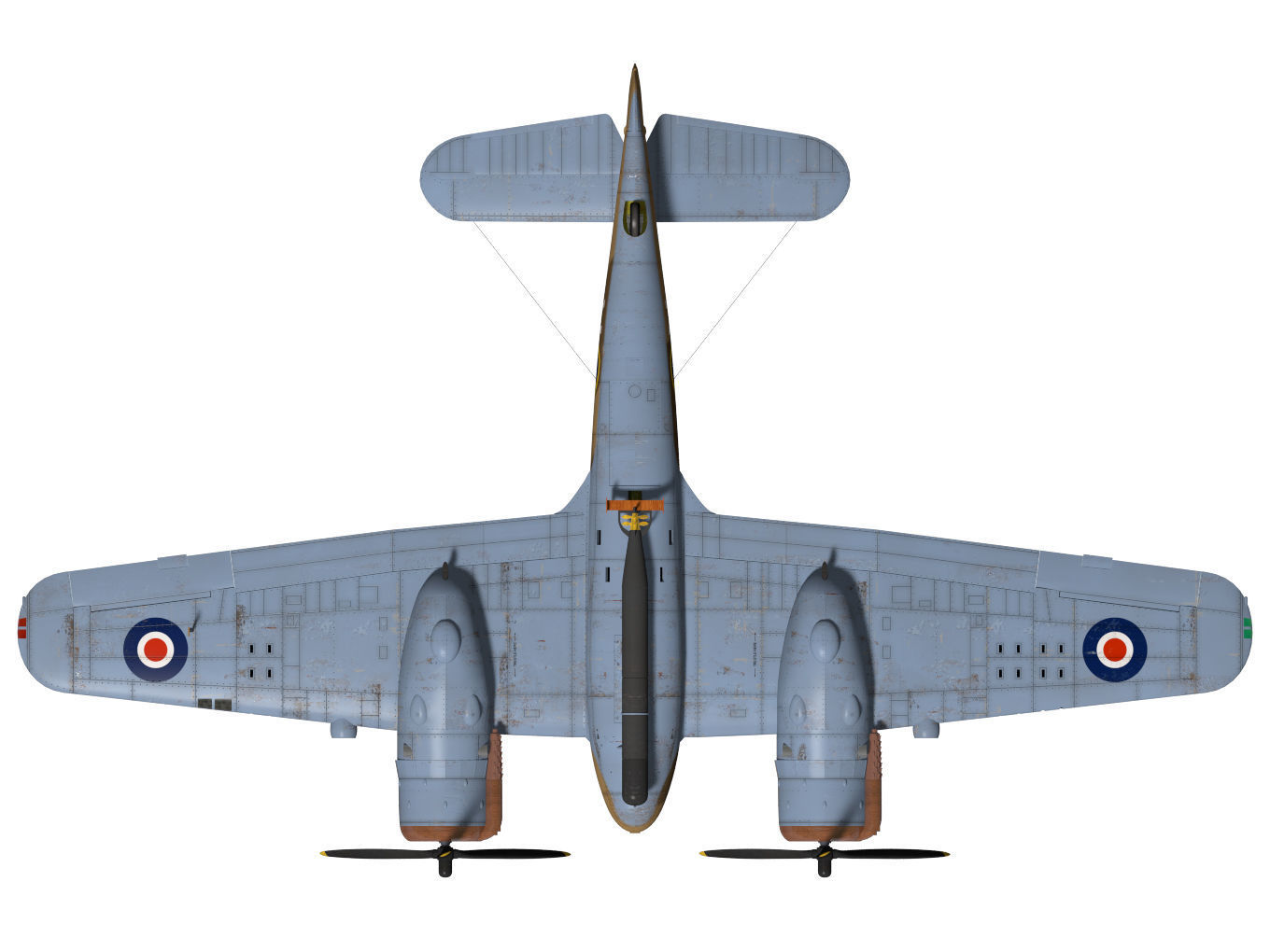 Bristol Beaufighter  MKVIC 3D model_13