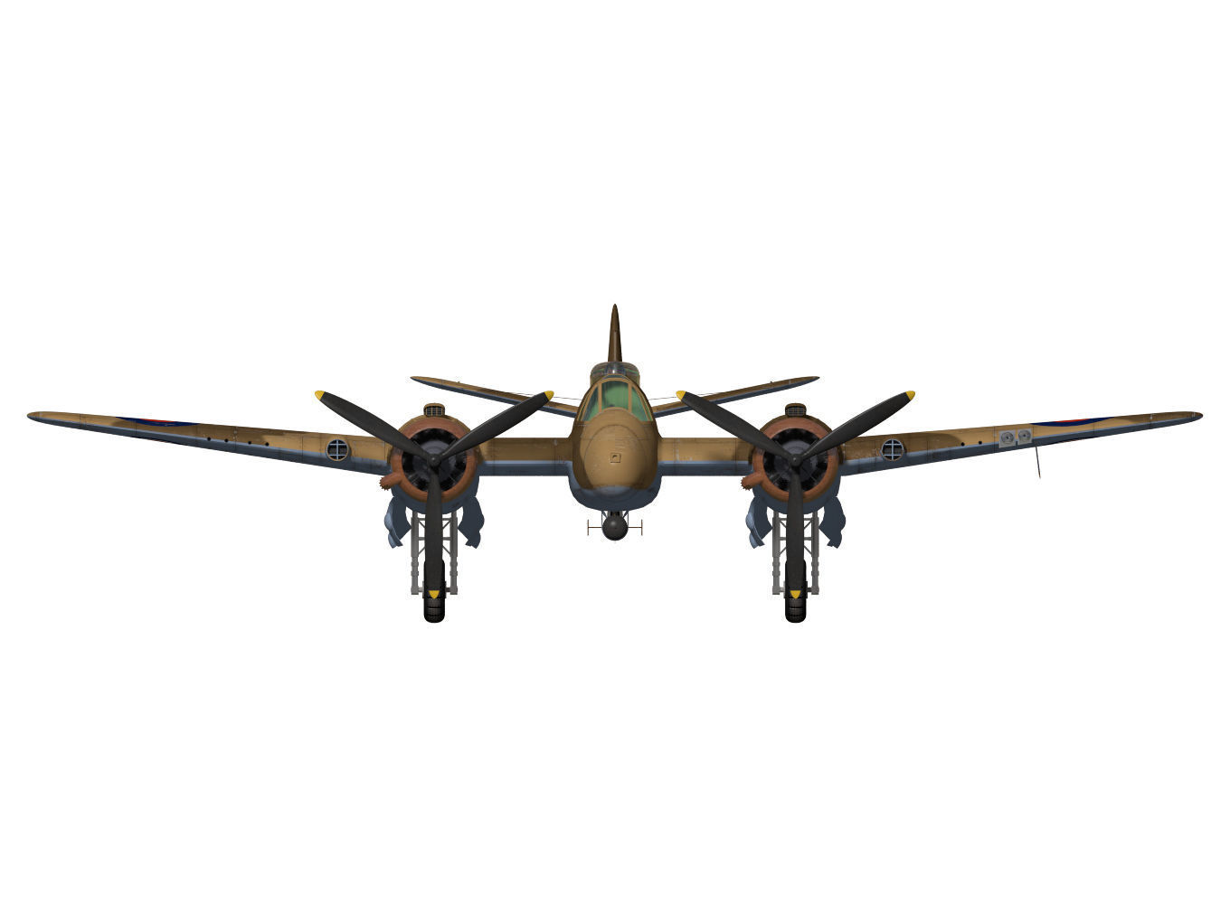 Bristol Beaufighter  MKVIC 3D model_11