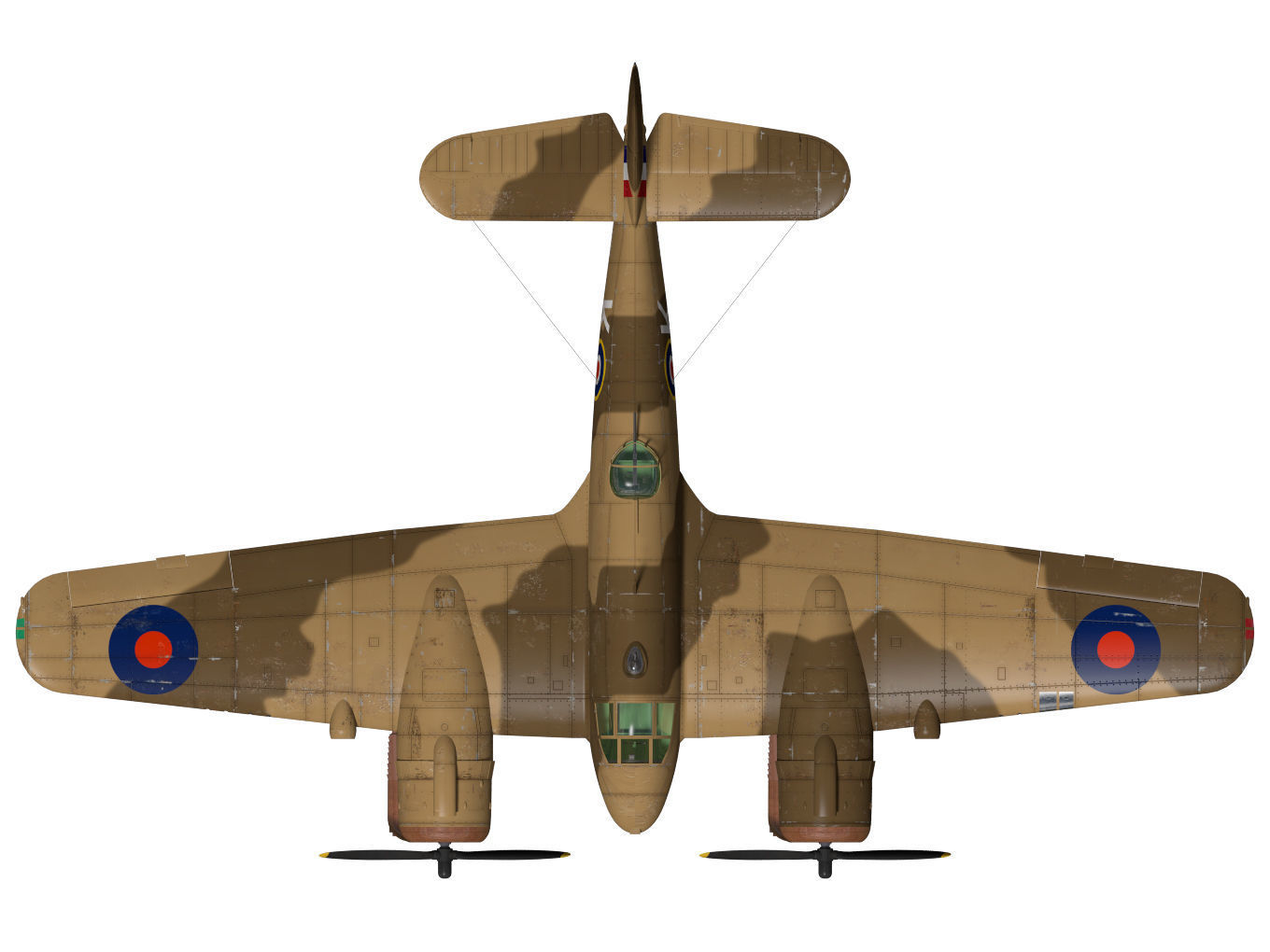 Bristol Beaufighter  MKVIC 3D model_12