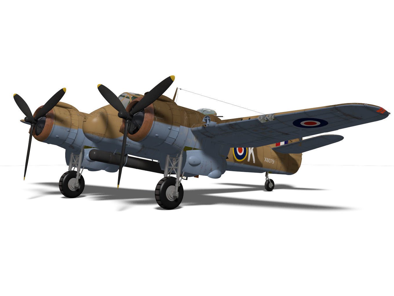 Bristol Beaufighter  MKVIC 3D model_5
