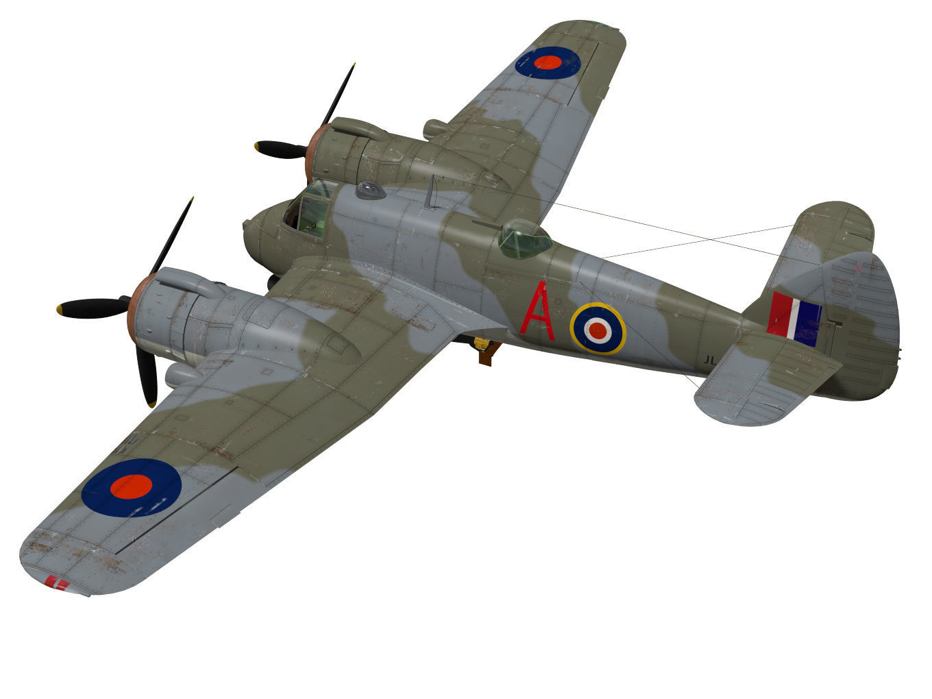 Bristol Beaufighter MKVIC 3D model_1