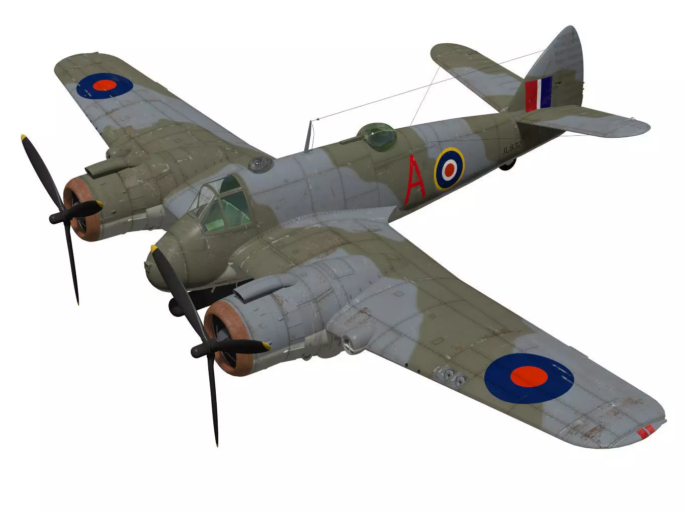 Bristol Beaufighter MKVIC 3D model_0