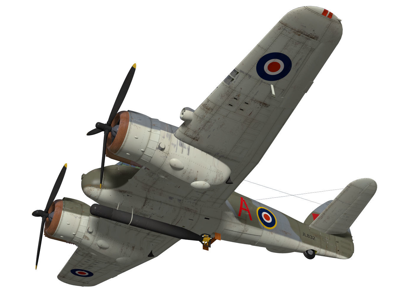 Bristol Beaufighter MKVIC 3D model_2