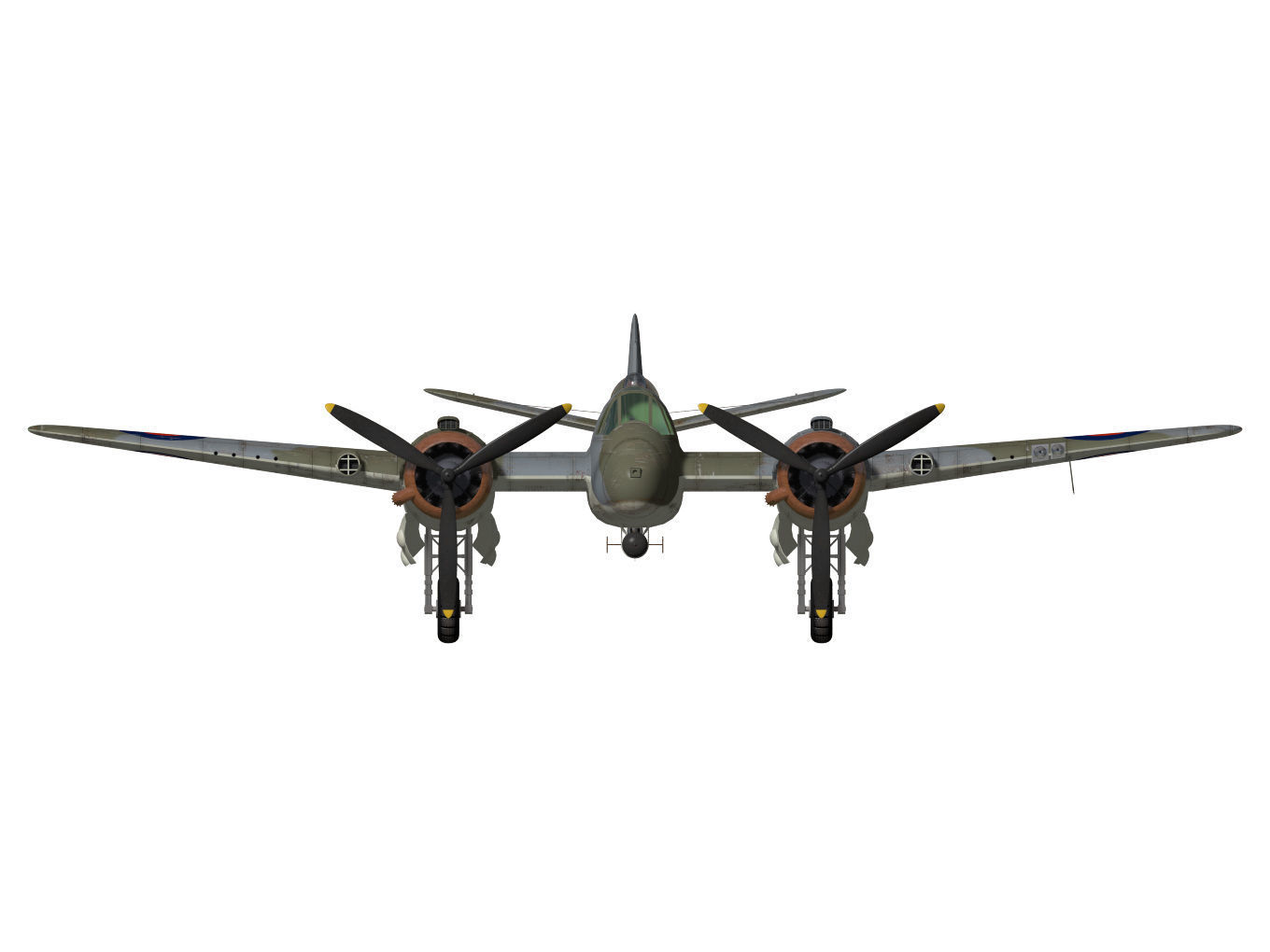 Bristol Beaufighter MKVIC 3D model_11