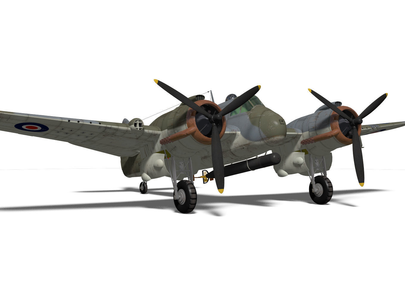 Bristol Beaufighter MKVIC 3D model_7