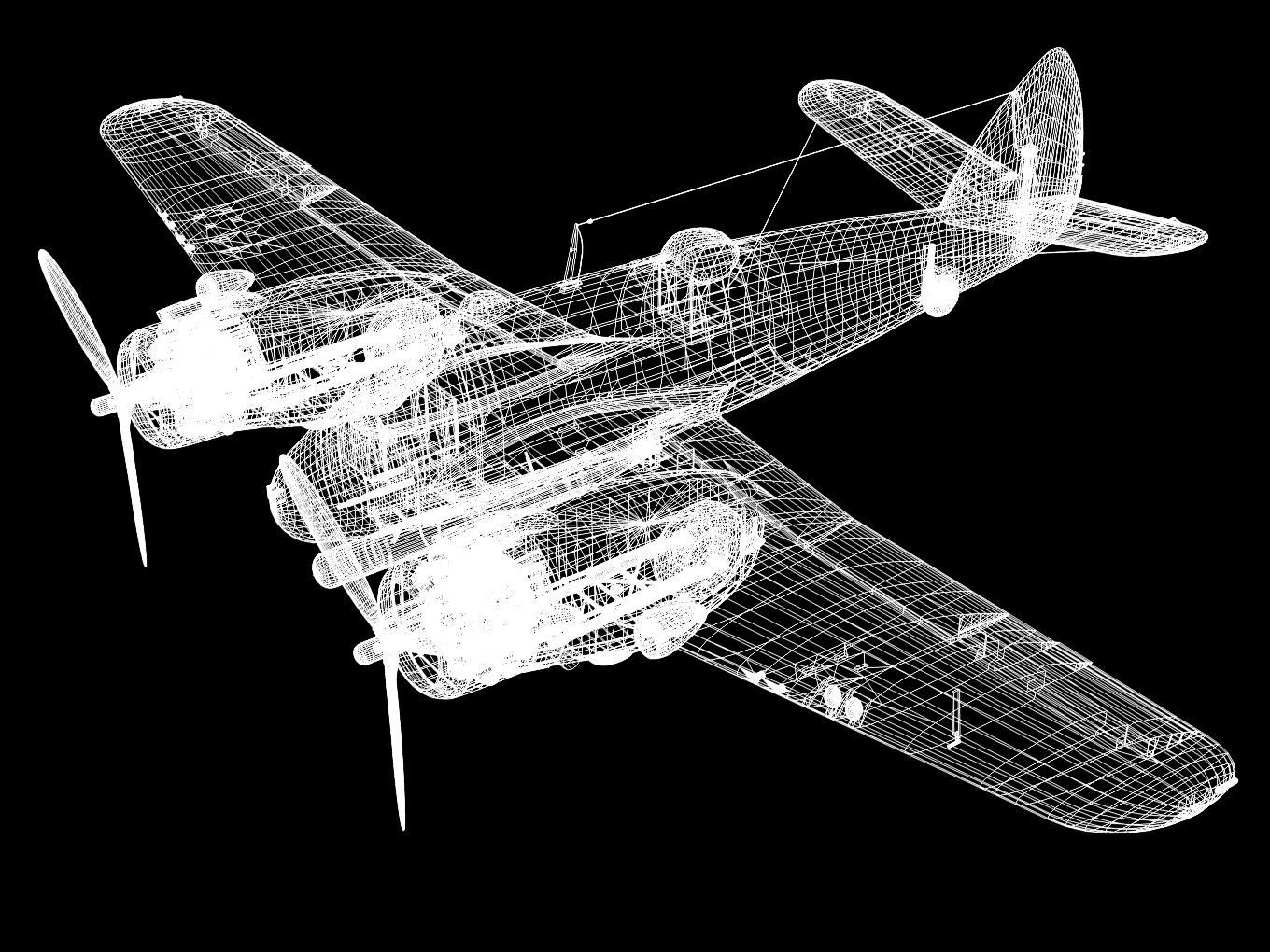 Bristol Beaufighter MKVIC 3D model_15
