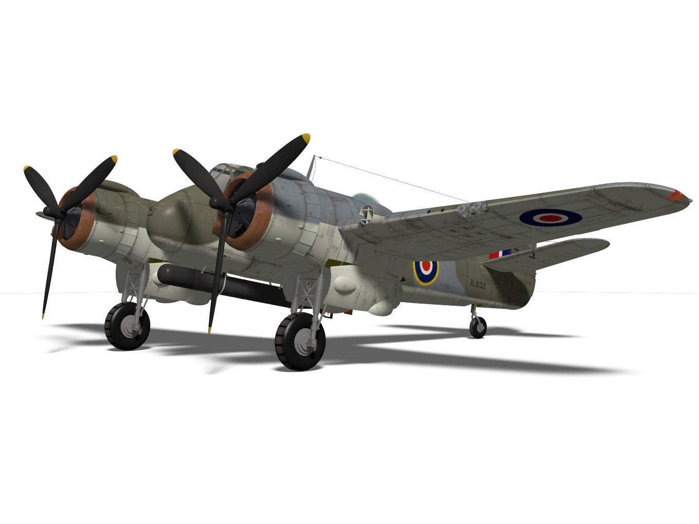 Bristol Beaufighter MKVIC 3D model_5