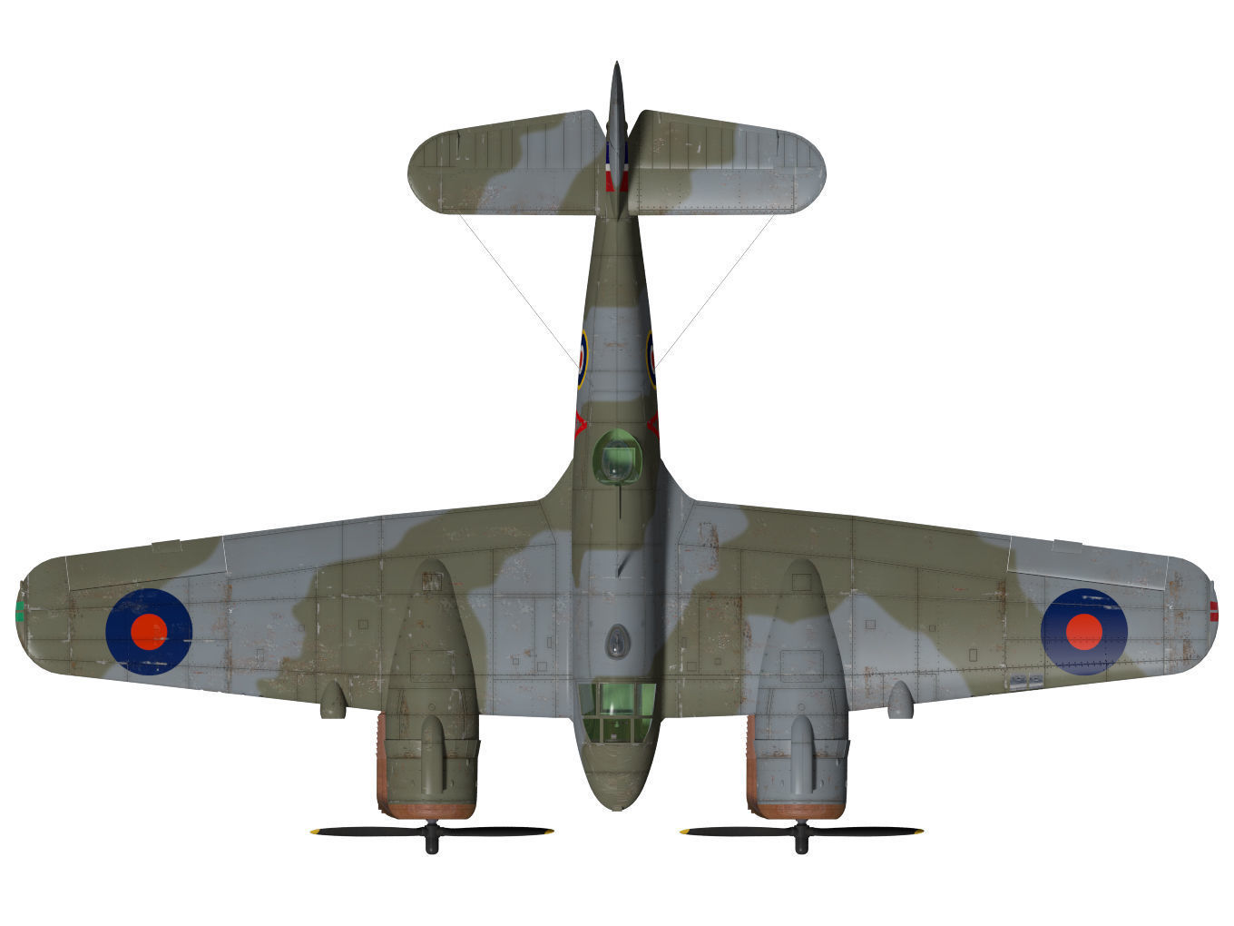 Bristol Beaufighter MKVIC 3D model_12