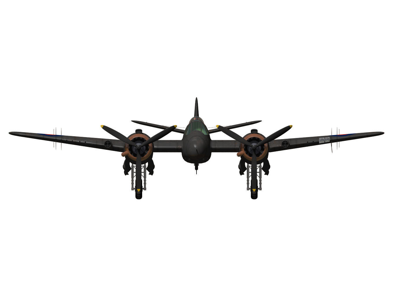 Bristol Beaufighter  MKVIF 3D model_11
