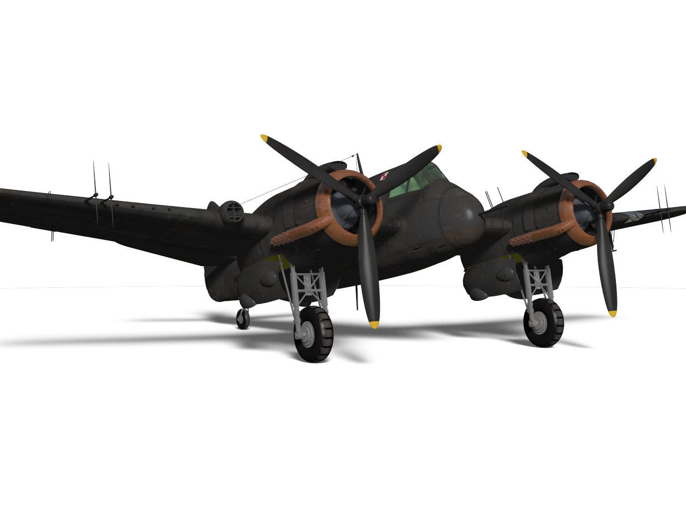 Bristol Beaufighter  MKVIF 3D model_7