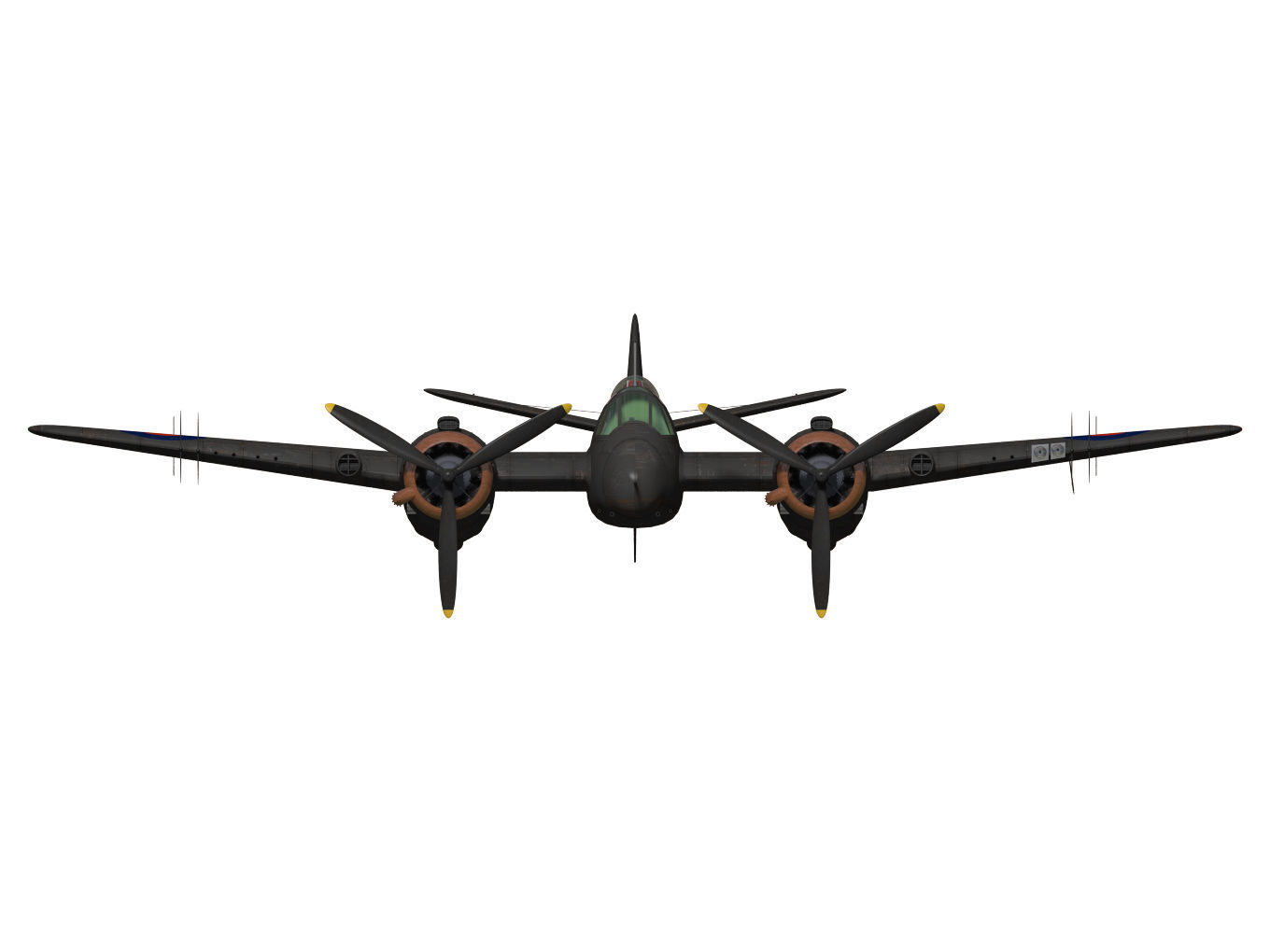 Bristol Beaufighter  MKVIF 3D model_10