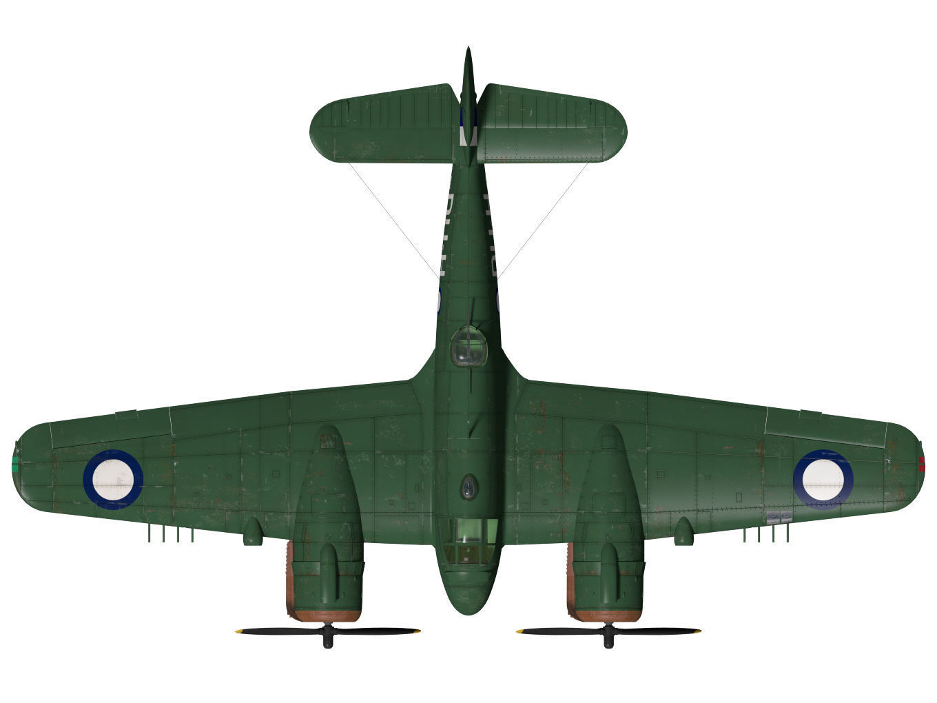 Bristol Beaufighter  MKXXI 3D model_12