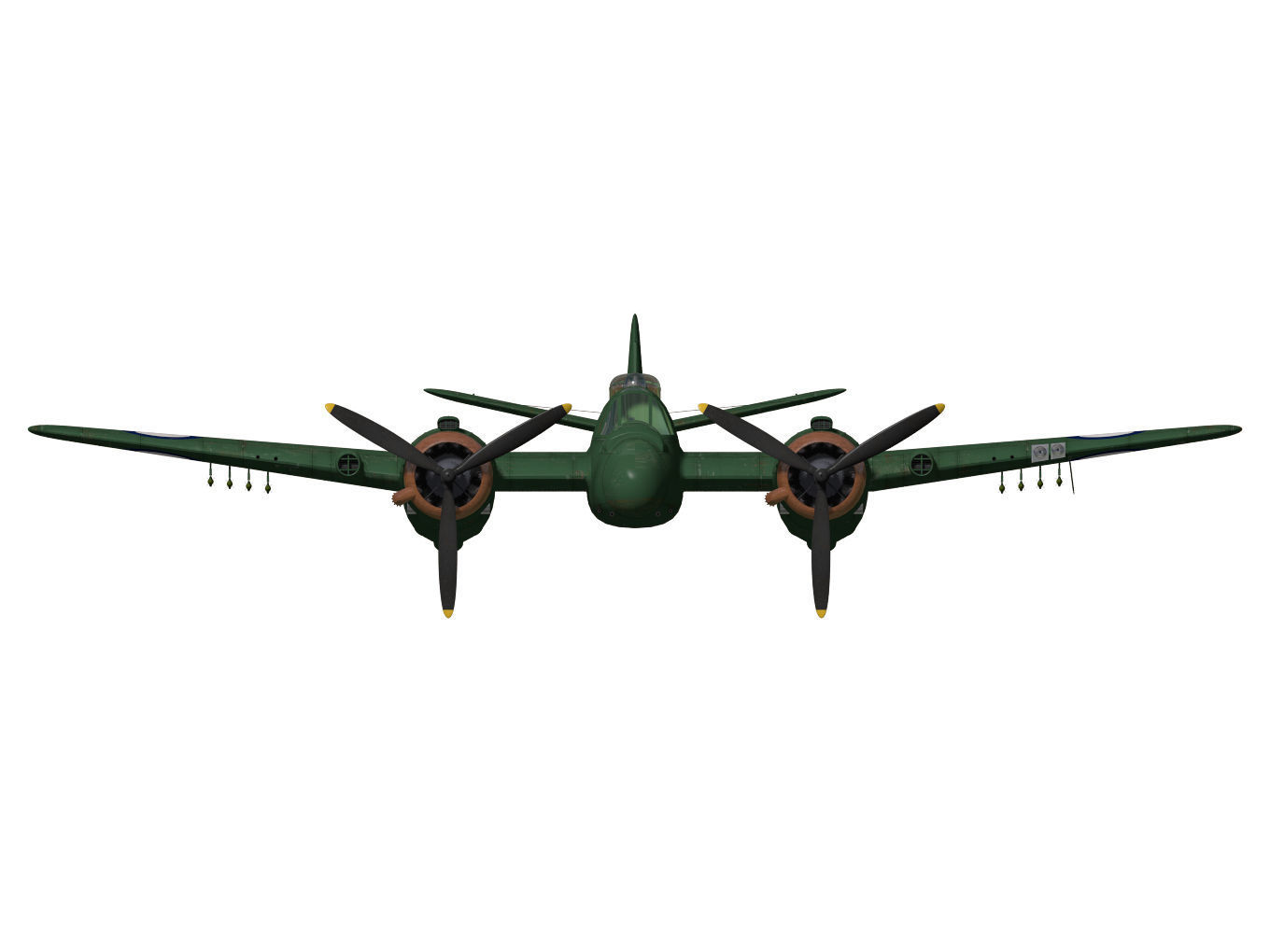 Bristol Beaufighter  MKXXI 3D model_10