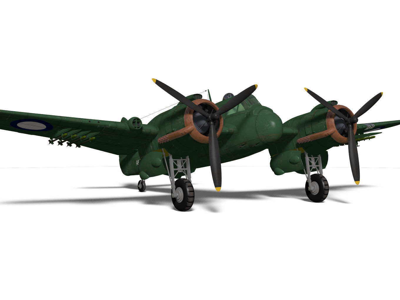 Bristol Beaufighter  MKXXI 3D model_7
