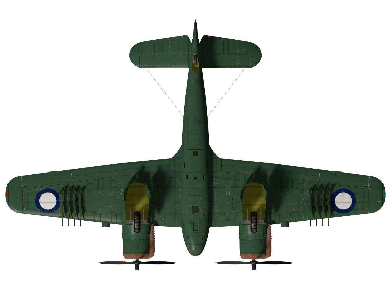 Bristol Beaufighter  MKXXI 3D model_14