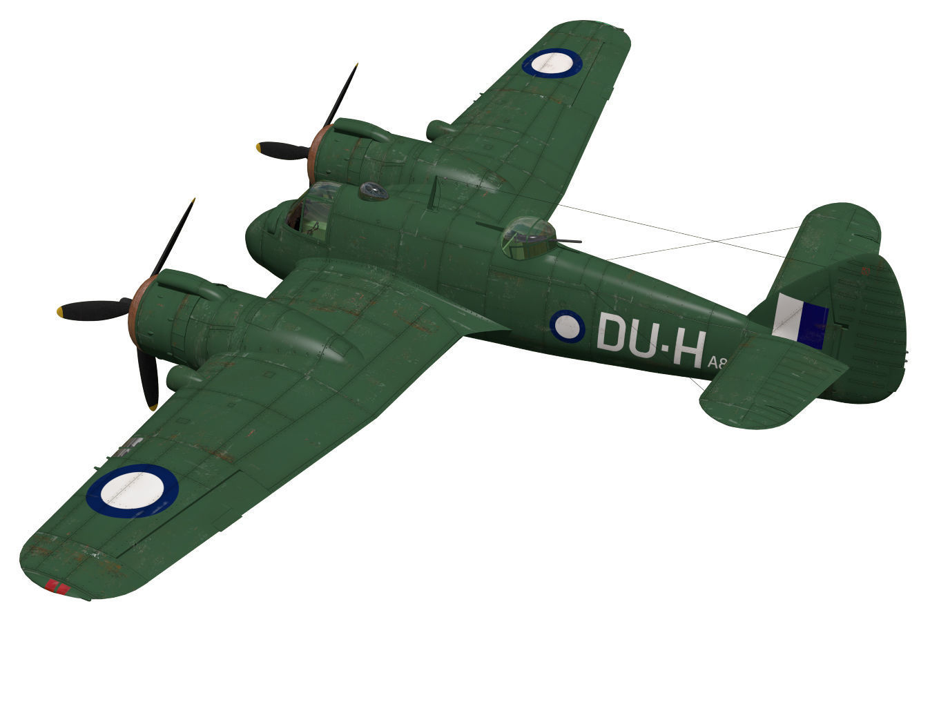 Bristol Beaufighter  MKXXI 3D model_1
