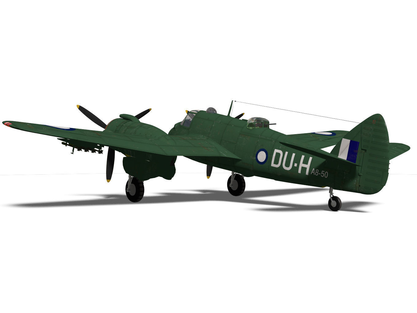 Bristol Beaufighter  MKXXI 3D model_6
