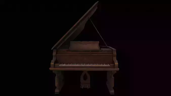 Realistic Custom Concert Grand Piano