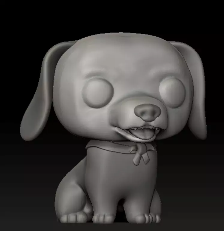 Funko Dog 3D model_0