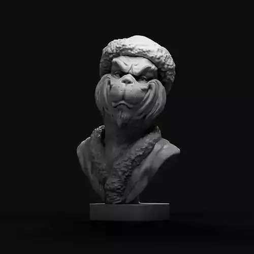 Grinch bust 3D print model