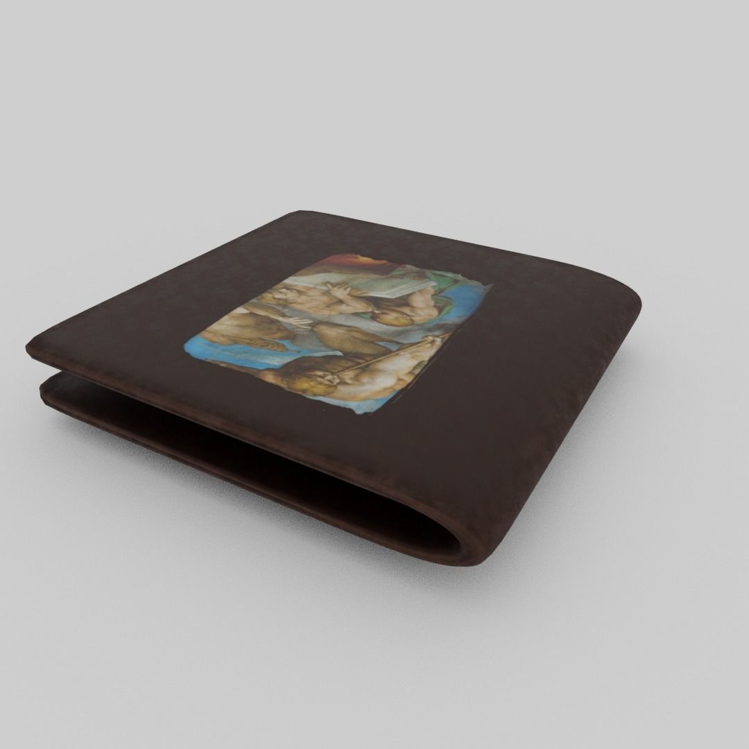 Greek wallet Low-poly 3D model_10