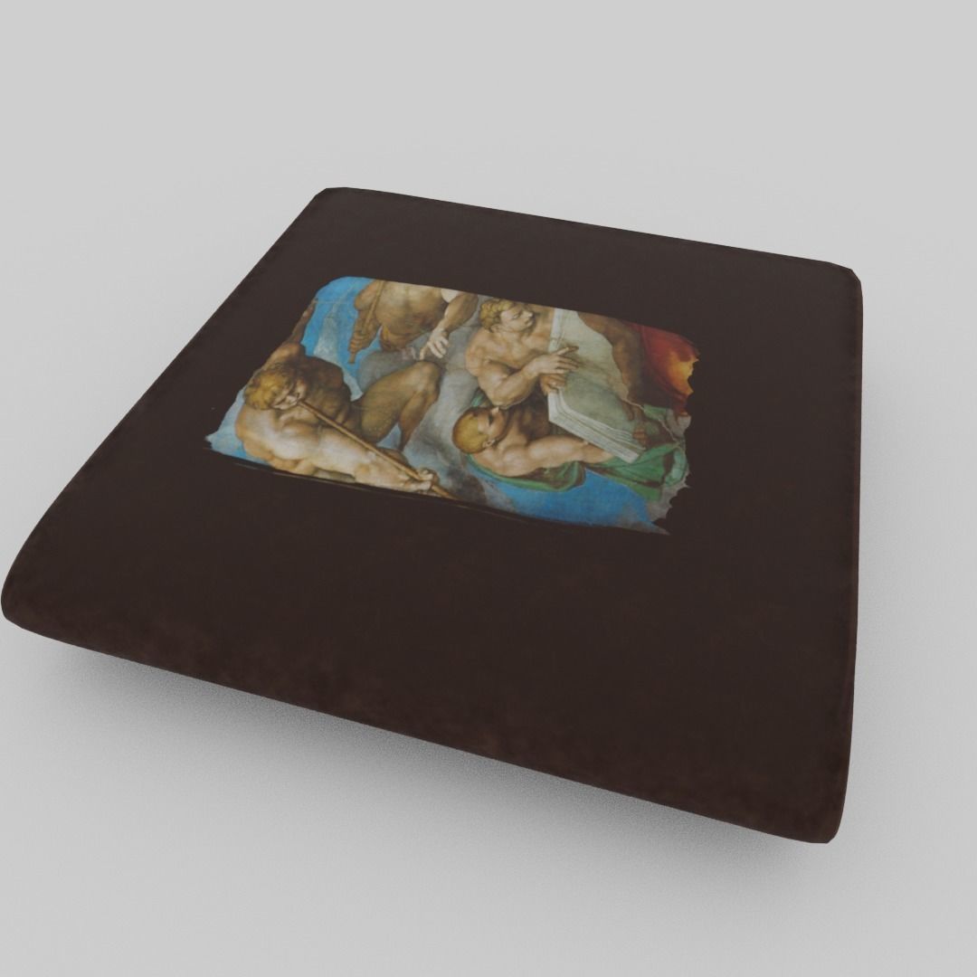 Greek wallet Low-poly 3D model_9