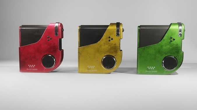 Portable Music - Radio Device Low-poly 3D model