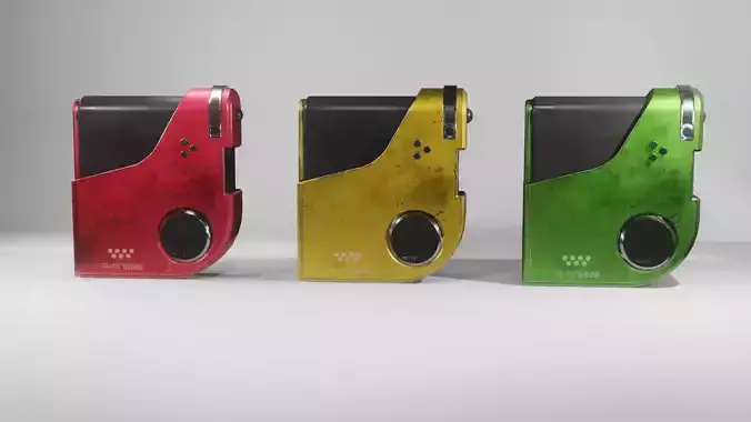 Portable Music - Radio Device Low-poly 3D model