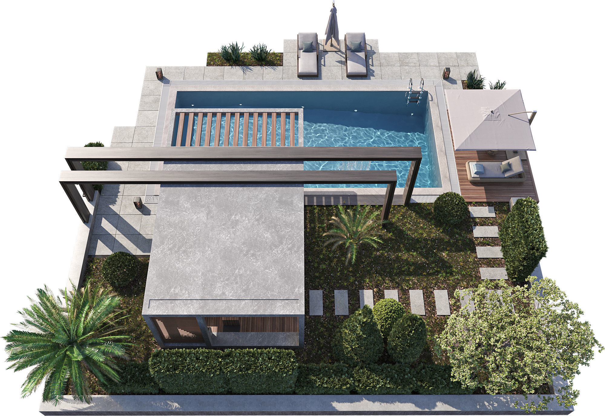 Swimming Pool 10 3D model_5