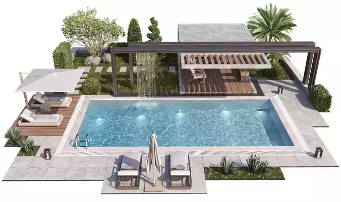 Swimming Pool 10 3D model