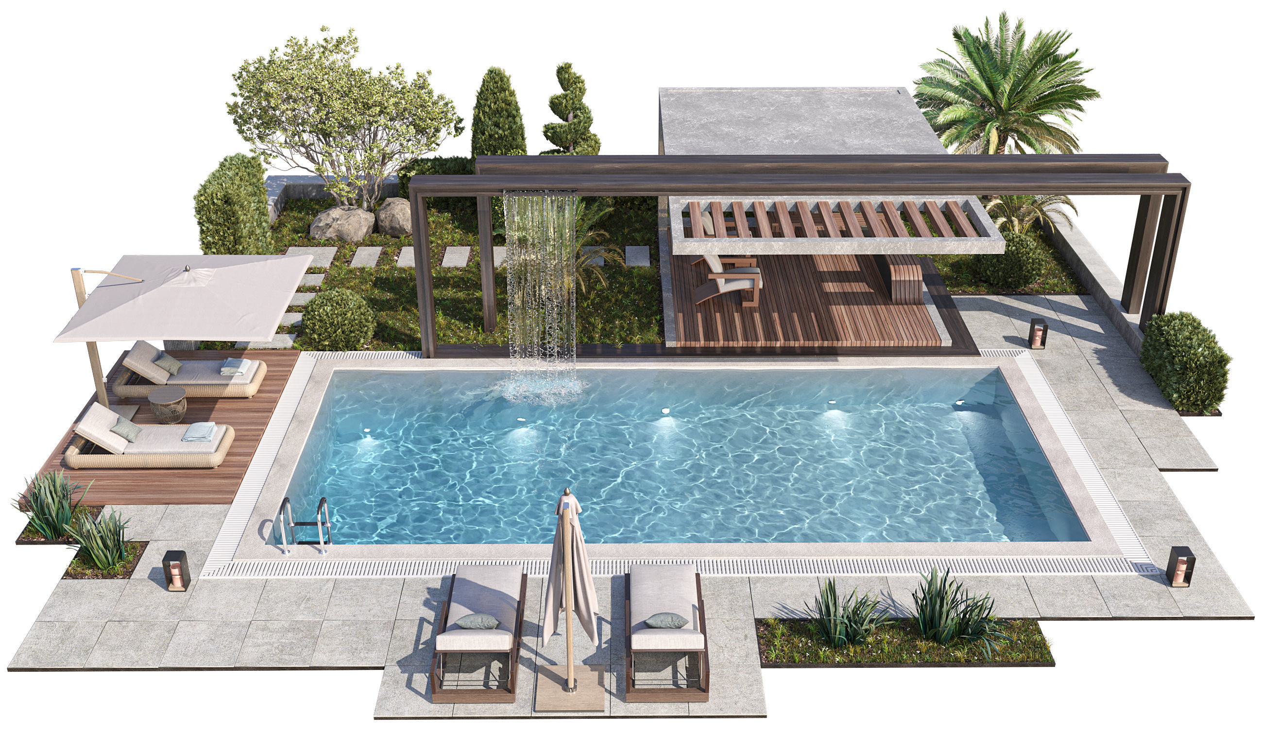 Swimming Pool 10 3D model_0