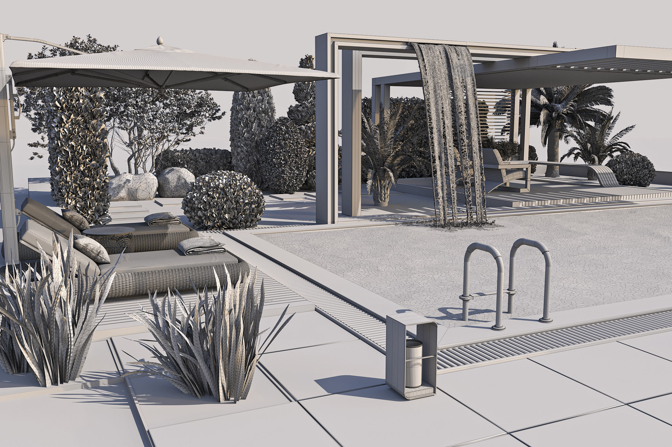 Swimming Pool 10 3D model_12