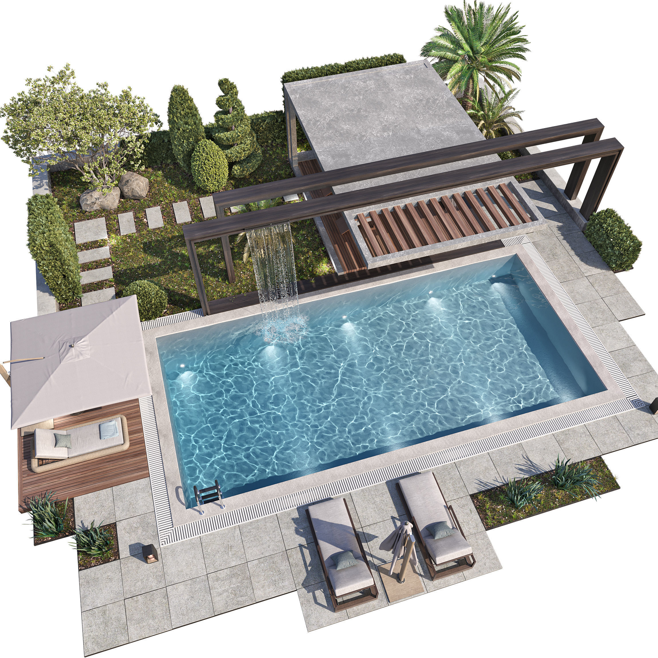 Swimming Pool 10 3D model_1
