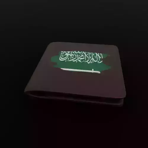 Saudi Arabia wallet 3D model