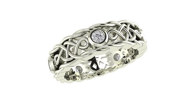 Ladies Ring 377 3D print model