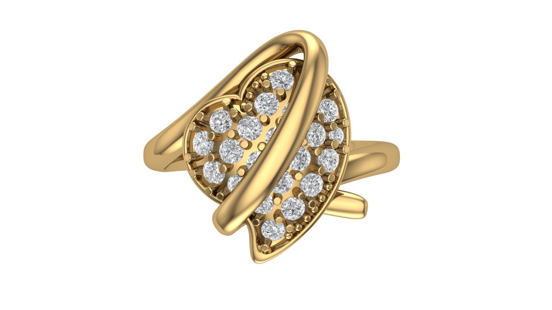 Ladies Ring 338 3D print model_1