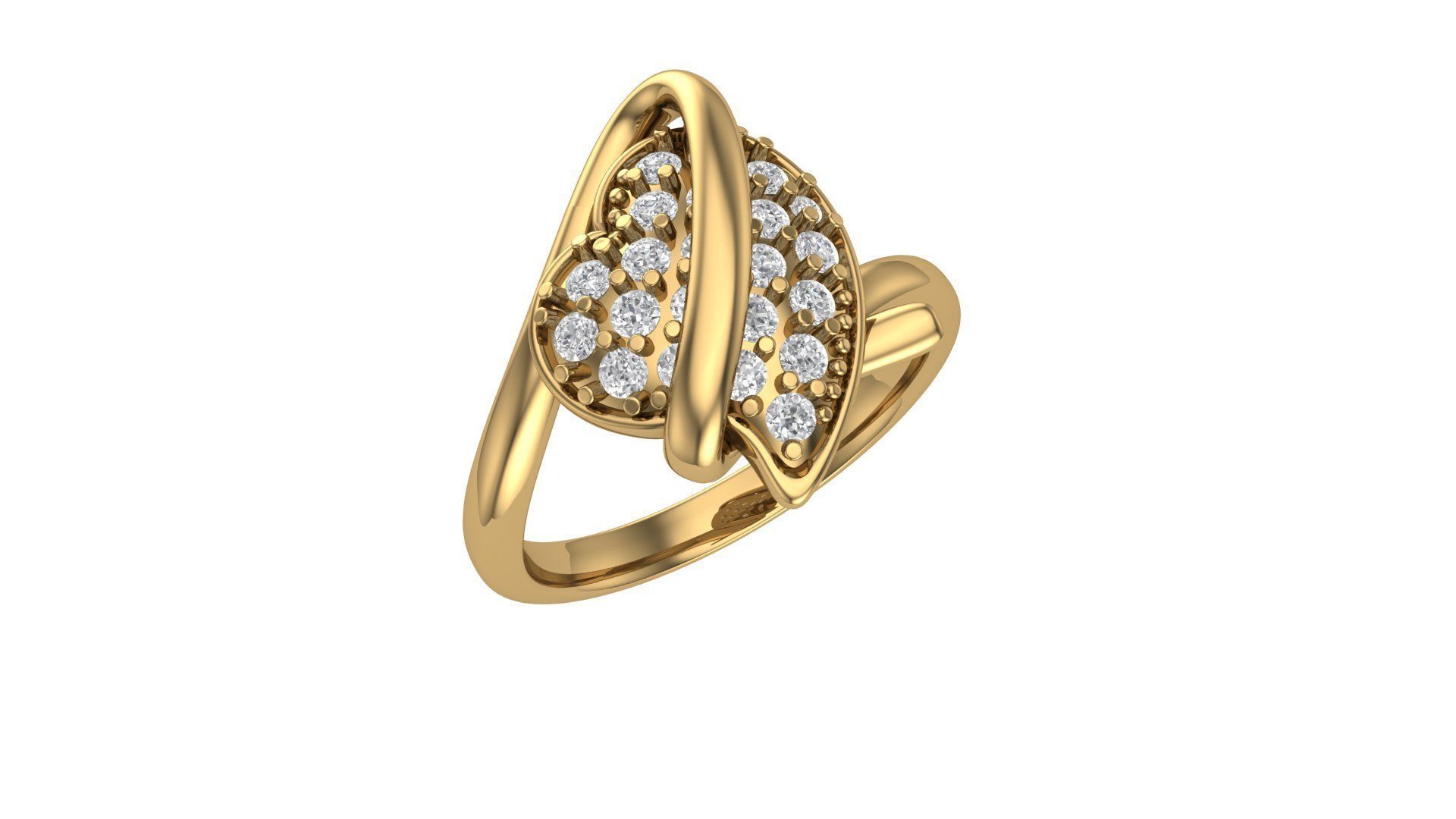 Ladies Ring 338 3D print model_2