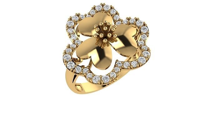 Ladies Ring 333 3D print model