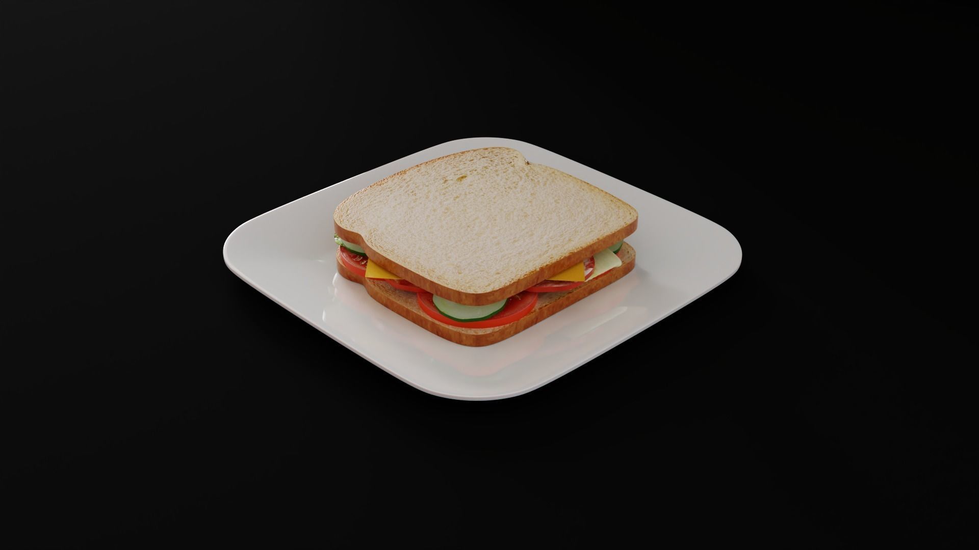 Sandwich 3D model_7