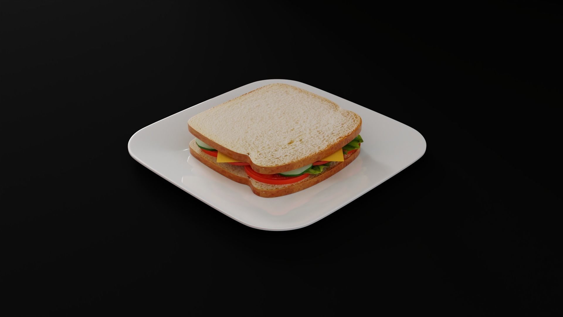 Sandwich 3D model_3
